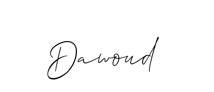 Dawoud  stylish signature style. Best Handwritten Sign (Allison_Script) for my name. Handwritten Signature Collection Ideas for my name Dawoud . Dawoud  signature style 2 images and pictures png