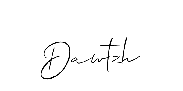 You should practise on your own different ways (Allison_Script) to write your name (Dawtzh) in signature. don't let someone else do it for you. Dawtzh signature style 2 images and pictures png