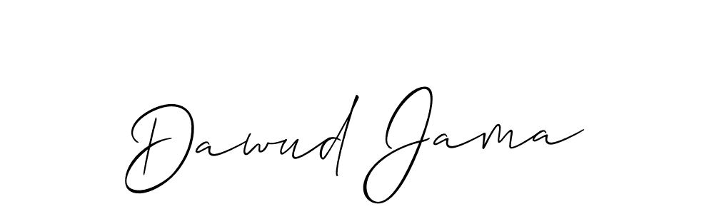 Dawud Jama stylish signature style. Best Handwritten Sign (Allison_Script) for my name. Handwritten Signature Collection Ideas for my name Dawud Jama. Dawud Jama signature style 2 images and pictures png