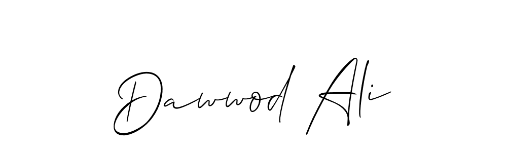 Use a signature maker to create a handwritten signature online. With this signature software, you can design (Allison_Script) your own signature for name Dawwod Ali. Dawwod Ali signature style 2 images and pictures png