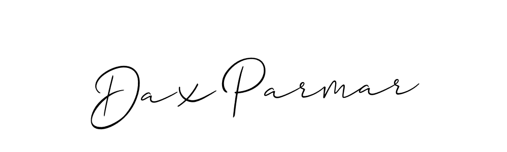 Make a short Dax Parmar signature style. Manage your documents anywhere anytime using Allison_Script. Create and add eSignatures, submit forms, share and send files easily. Dax Parmar signature style 2 images and pictures png