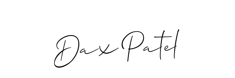 Also we have Dax Patel name is the best signature style. Create professional handwritten signature collection using Allison_Script autograph style. Dax Patel signature style 2 images and pictures png