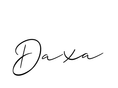 Design your own signature with our free online signature maker. With this signature software, you can create a handwritten (Allison_Script) signature for name Daxa. Daxa signature style 2 images and pictures png