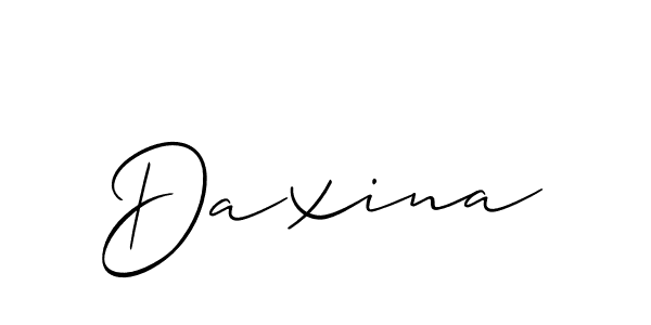 Make a beautiful signature design for name Daxina. With this signature (Allison_Script) style, you can create a handwritten signature for free. Daxina signature style 2 images and pictures png