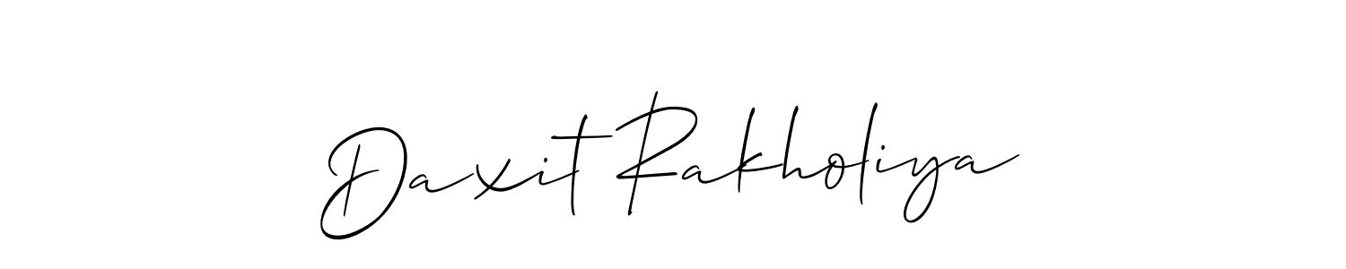 You can use this online signature creator to create a handwritten signature for the name Daxit Rakholiya. This is the best online autograph maker. Daxit Rakholiya signature style 2 images and pictures png