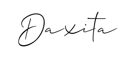 The Allison_Script font transforms the name Daxita into an executive sign with sharp precision and distinguished character. Daxita signature style 2 images and pictures png