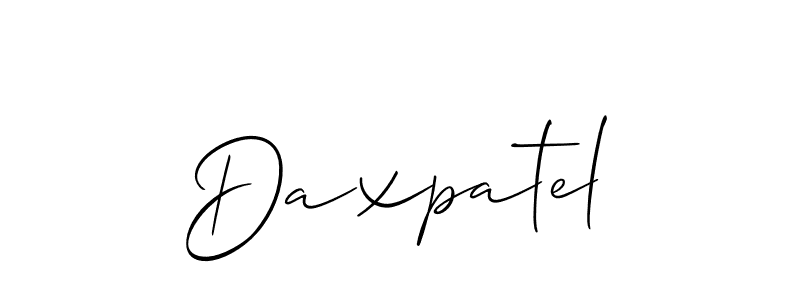 It looks lik you need a new signature style for name Daxpatel. Design unique handwritten (Allison_Script) signature with our free signature maker in just a few clicks. Daxpatel signature style 2 images and pictures png