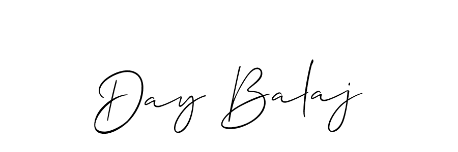 Make a beautiful signature design for name Day Balaj. With this signature (Allison_Script) style, you can create a handwritten signature for free. Day Balaj signature style 2 images and pictures png