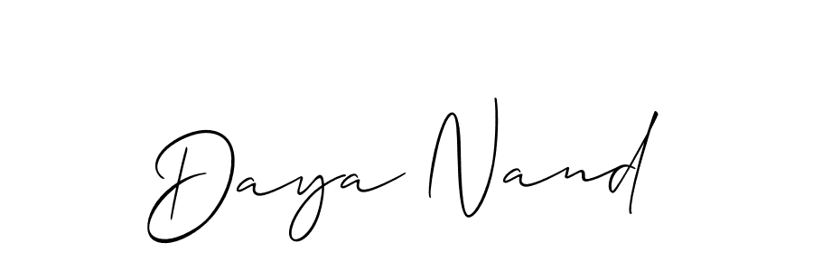 Make a short Daya Nand signature style. Manage your documents anywhere anytime using Allison_Script. Create and add eSignatures, submit forms, share and send files easily. Daya Nand signature style 2 images and pictures png