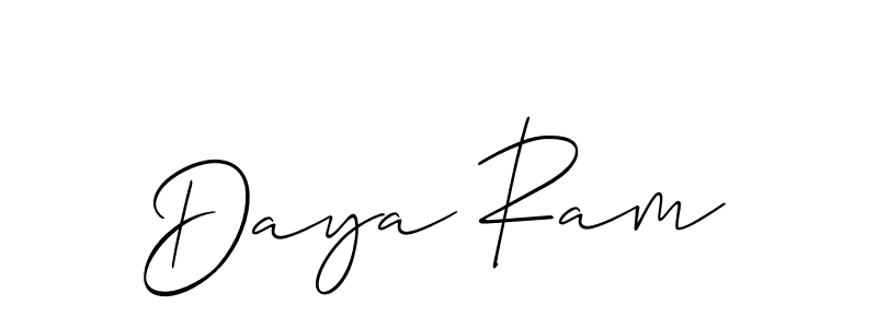 Check out images of Autograph of Daya Ram name. Actor Daya Ram Signature Style. Allison_Script is a professional sign style online. Daya Ram signature style 2 images and pictures png