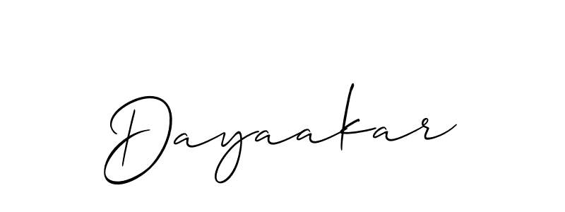 Dayaakar stylish signature style. Best Handwritten Sign (Allison_Script) for my name. Handwritten Signature Collection Ideas for my name Dayaakar. Dayaakar signature style 2 images and pictures png