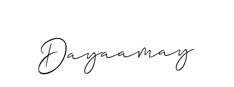 if you are searching for the best signature style for your name Dayaamay. so please give up your signature search. here we have designed multiple signature styles  using Allison_Script. Dayaamay signature style 2 images and pictures png