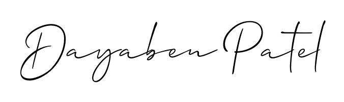You should practise on your own different ways (Allison_Script) to write your name (Dayaben Patel) in signature. Don't let someone else do it for you. Dayaben Patel signature style 2 images and pictures png