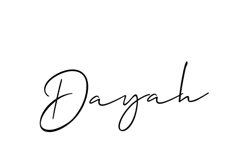 Make a beautiful signature design for name Dayah. Use this online signature maker to create a handwritten signature for free. Dayah signature style 2 images and pictures png