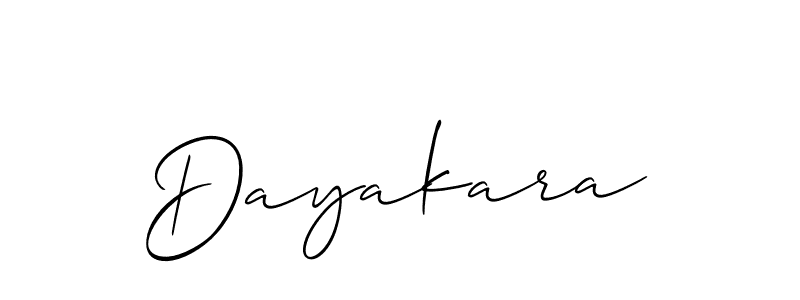 You should practise on your own different ways (Allison_Script) to write your name (Dayakara) in signature. don't let someone else do it for you. Dayakara signature style 2 images and pictures png