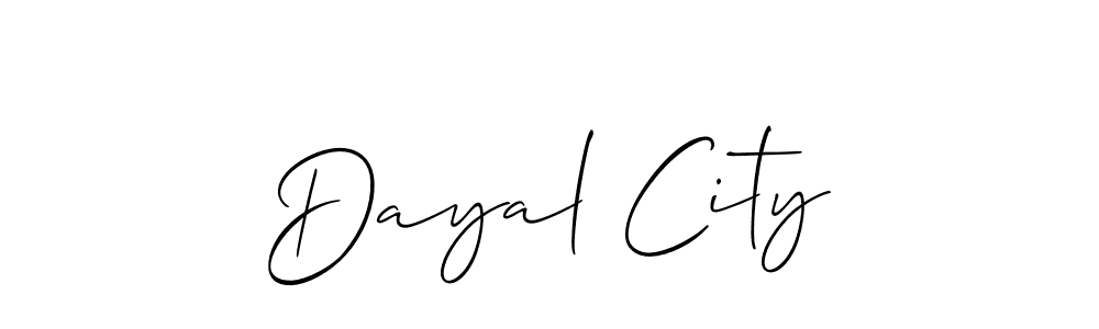 Best and Professional Signature Style for Dayal City. Allison_Script Best Signature Style Collection. Dayal City signature style 2 images and pictures png