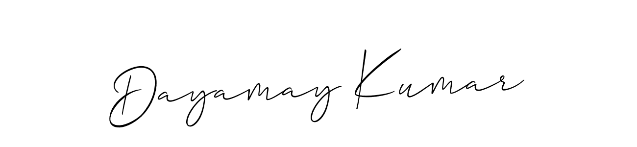 Dayamay Kumar stylish signature style. Best Handwritten Sign (Allison_Script) for my name. Handwritten Signature Collection Ideas for my name Dayamay Kumar. Dayamay Kumar signature style 2 images and pictures png