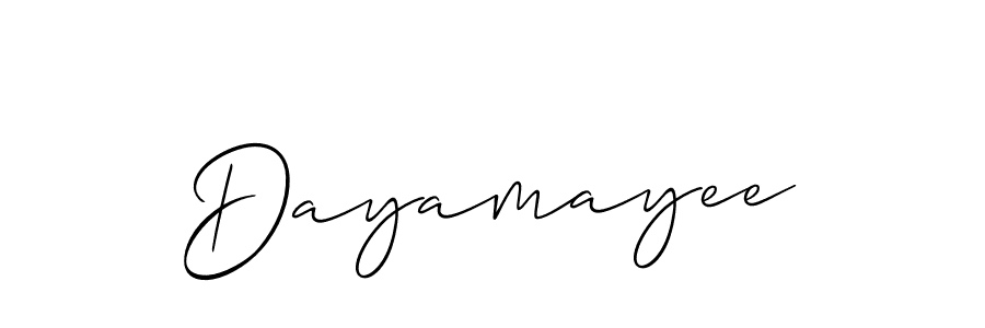 How to Draw Dayamayee signature style? Allison_Script is a latest design signature styles for name Dayamayee. Dayamayee signature style 2 images and pictures png