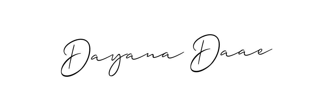 Also we have Dayana Daae name is the best signature style. Create professional handwritten signature collection using Allison_Script autograph style. Dayana Daae signature style 2 images and pictures png