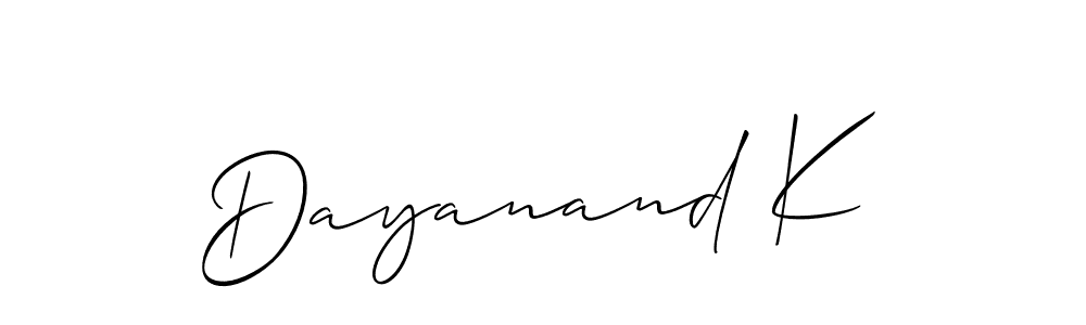 This is the best signature style for the Dayanand K name. Also you like these signature font (Allison_Script). Mix name signature. Dayanand K signature style 2 images and pictures png