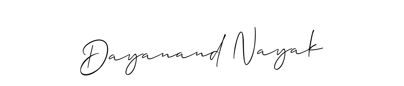 You should practise on your own different ways (Allison_Script) to write your name (Dayanand Nayak) in signature. don't let someone else do it for you. Dayanand Nayak signature style 2 images and pictures png