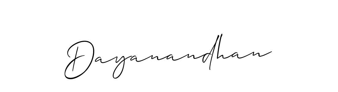 It looks lik you need a new signature style for name Dayanandhan. Design unique handwritten (Allison_Script) signature with our free signature maker in just a few clicks. Dayanandhan signature style 2 images and pictures png