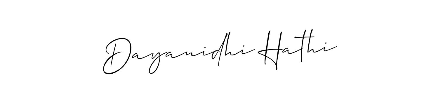 Best and Professional Signature Style for Dayanidhi Hathi. Allison_Script Best Signature Style Collection. Dayanidhi Hathi signature style 2 images and pictures png