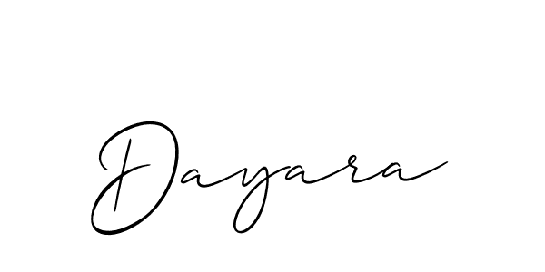 Best and Professional Signature Style for Dayara. Allison_Script Best Signature Style Collection. Dayara signature style 2 images and pictures png