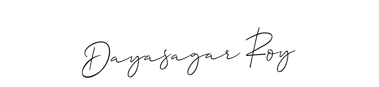 if you are searching for the best signature style for your name Dayasagar Roy. so please give up your signature search. here we have designed multiple signature styles  using Allison_Script. Dayasagar Roy signature style 2 images and pictures png