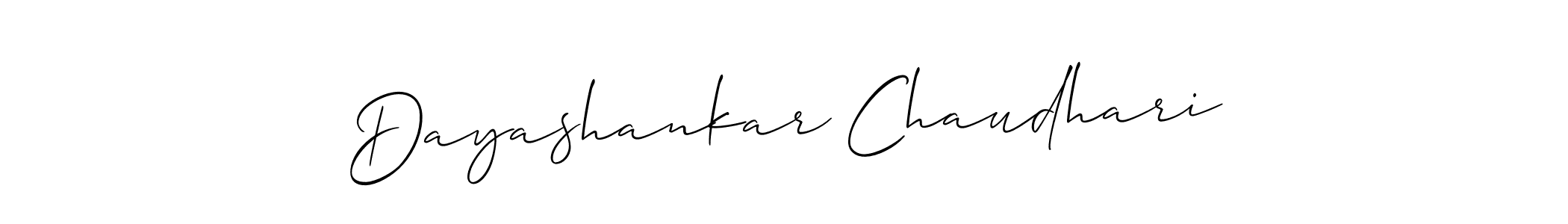 How to make Dayashankar Chaudhari name signature. Use Allison_Script style for creating short signs online. This is the latest handwritten sign. Dayashankar Chaudhari signature style 2 images and pictures png