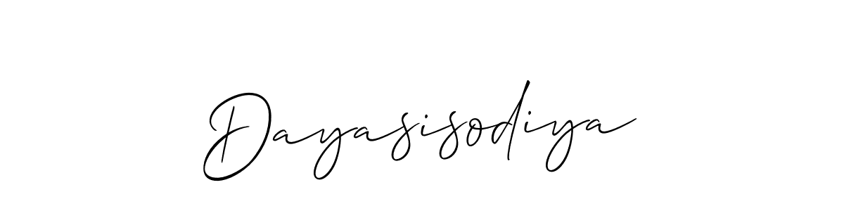 How to Draw Dayasisodiya signature style? Allison_Script is a latest design signature styles for name Dayasisodiya. Dayasisodiya signature style 2 images and pictures png