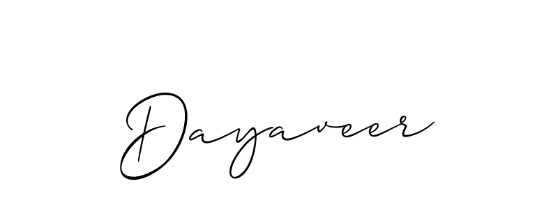 Also we have Dayaveer name is the best signature style. Create professional handwritten signature collection using Allison_Script autograph style. Dayaveer signature style 2 images and pictures png