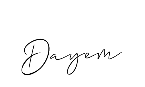 How to Draw Dayem signature style? Allison_Script is a latest design signature styles for name Dayem. Dayem signature style 2 images and pictures png