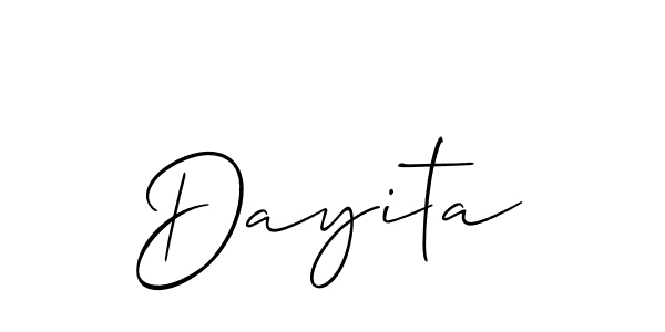 Best and Professional Signature Style for Dayita. Allison_Script Best Signature Style Collection. Dayita signature style 2 images and pictures png