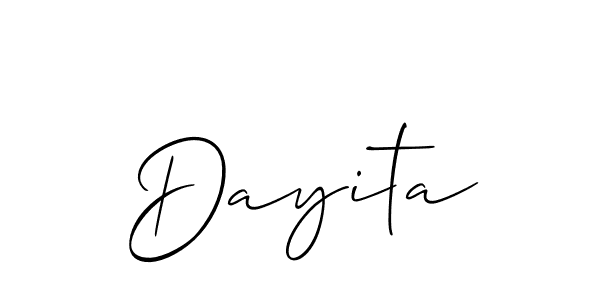 Best and Professional Signature Style for Dayita. Allison_Script Best Signature Style Collection. Dayita signature style 2 images and pictures png