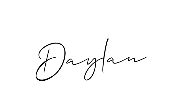 How to make Daylan name signature. Use Allison_Script style for creating short signs online. This is the latest handwritten sign. Daylan signature style 2 images and pictures png
