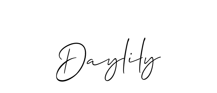 The best way (Allison_Script) to make a short signature is to pick only two or three words in your name. The name Daylily include a total of six letters. For converting this name. Daylily signature style 2 images and pictures png
