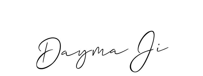 It looks lik you need a new signature style for name Dayma Ji. Design unique handwritten (Allison_Script) signature with our free signature maker in just a few clicks. Dayma Ji signature style 2 images and pictures png
