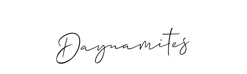 Daynamites stylish signature style. Best Handwritten Sign (Allison_Script) for my name. Handwritten Signature Collection Ideas for my name Daynamites. Daynamites signature style 2 images and pictures png