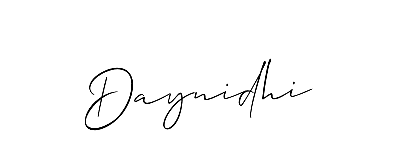 Also we have Daynidhi name is the best signature style. Create professional handwritten signature collection using Allison_Script autograph style. Daynidhi signature style 2 images and pictures png