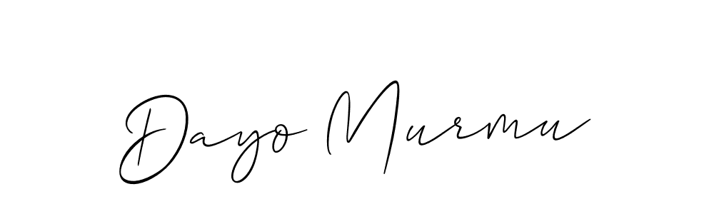 You should practise on your own different ways (Allison_Script) to write your name (Dayo Murmu) in signature. don't let someone else do it for you. Dayo Murmu signature style 2 images and pictures png