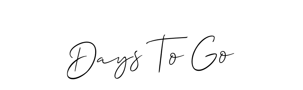 Best and Professional Signature Style for Days To Go. Allison_Script Best Signature Style Collection. Days To Go signature style 2 images and pictures png
