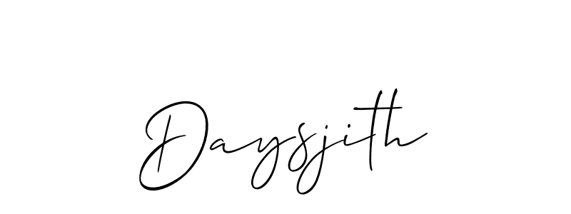 How to make Daysjith name signature. Use Allison_Script style for creating short signs online. This is the latest handwritten sign. Daysjith signature style 2 images and pictures png