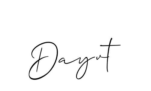 How to make Dayvt name signature. Use Allison_Script style for creating short signs online. This is the latest handwritten sign. Dayvt signature style 2 images and pictures png