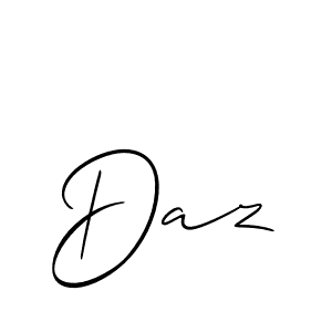 Daz stylish signature style. Best Handwritten Sign (Allison_Script) for my name. Handwritten Signature Collection Ideas for my name Daz. Daz signature style 2 images and pictures png