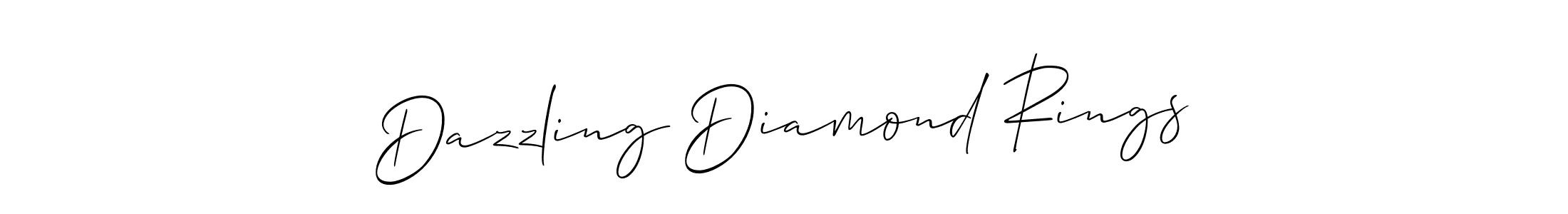 Dazzling Diamond Rings stylish signature style. Best Handwritten Sign (Allison_Script) for my name. Handwritten Signature Collection Ideas for my name Dazzling Diamond Rings. Dazzling Diamond Rings signature style 2 images and pictures png