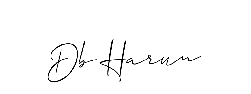 Best and Professional Signature Style for Db Harun. Allison_Script Best Signature Style Collection. Db Harun signature style 2 images and pictures png