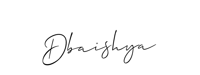 How to make Dbaishya name signature. Use Allison_Script style for creating short signs online. This is the latest handwritten sign. Dbaishya signature style 2 images and pictures png