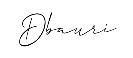 Download transparent PNG signature for name Dbauri styled with Allison_Script font. Ready to paste directly into PDF and Word agreements. Dbauri signature style 2 images and pictures png