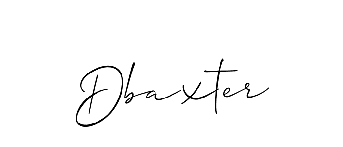 The best way (Allison_Script) to make a short signature is to pick only two or three words in your name. The name Dbaxter include a total of six letters. For converting this name. Dbaxter signature style 2 images and pictures png
